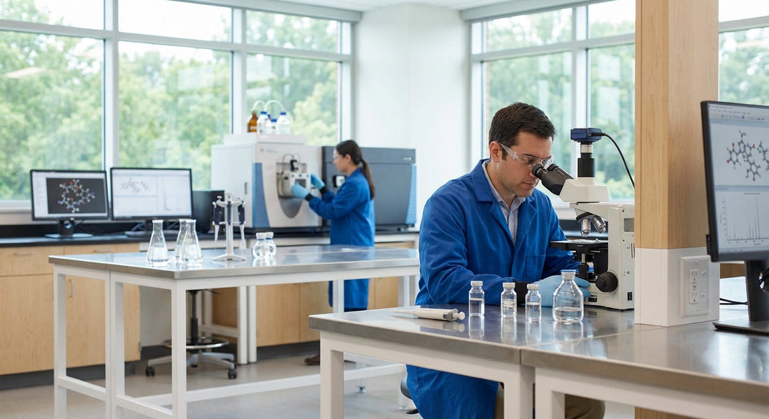 Solid phase peptide synthesis process used in laboratory research